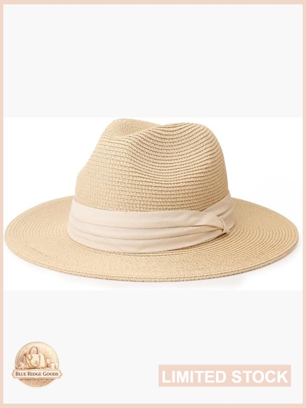 Women Wide Brim Straw Sun Hat Travel Beach Fedora Roll up Hats UPF 50+